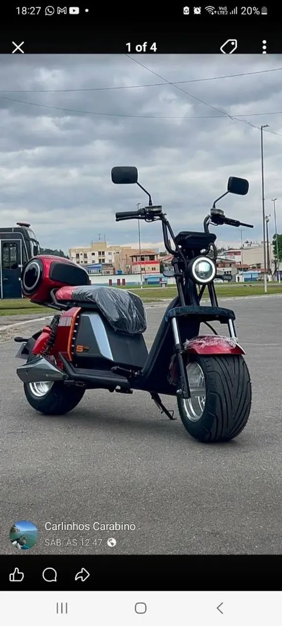 Scooter eletrica 701 sport 2026 com Bluetooth e som - Foto 2