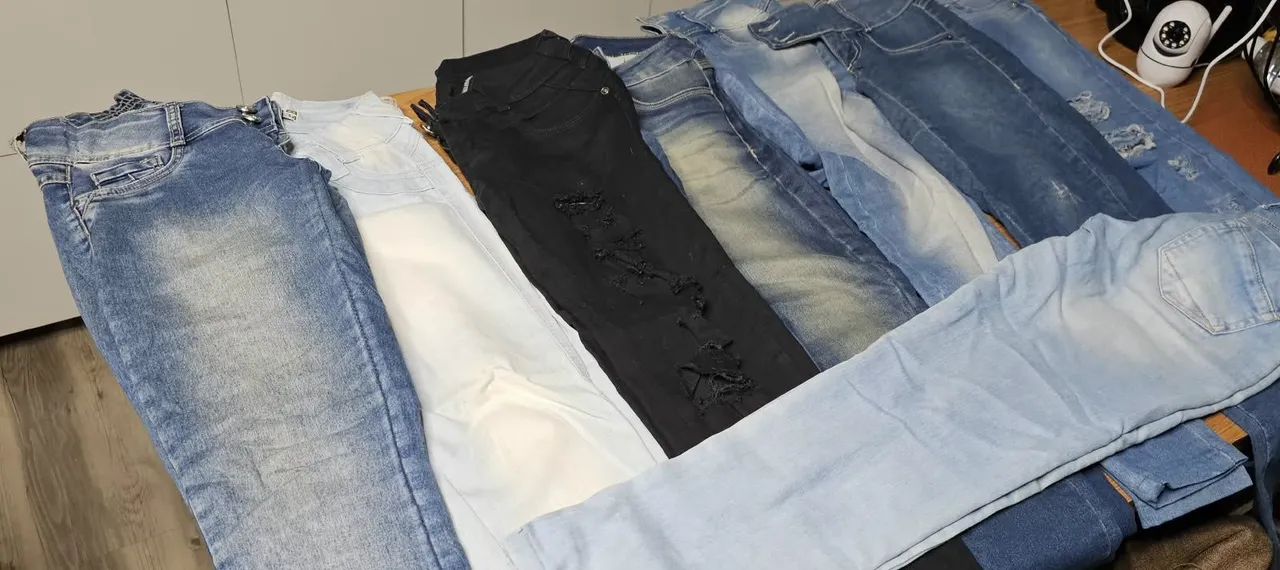 8 calças Jeans femininas desapego - Foto 3