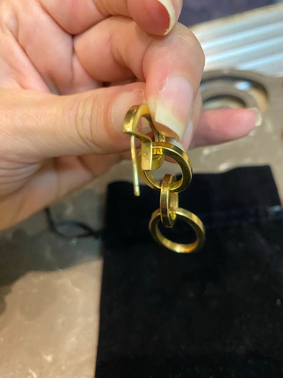Brinco de ouro 18, 10g, Benigna Venâncio - Foto 5