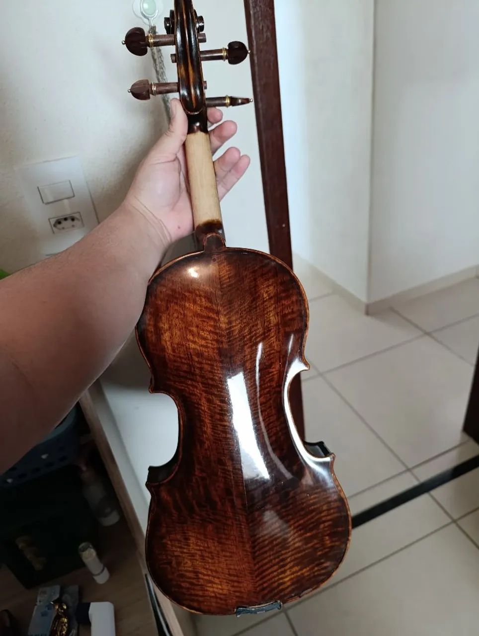 VIOLINO PROFISSIONAL | MAPLE IMPORTADO 3A | LUTHIER | COMPLETO - Foto 5