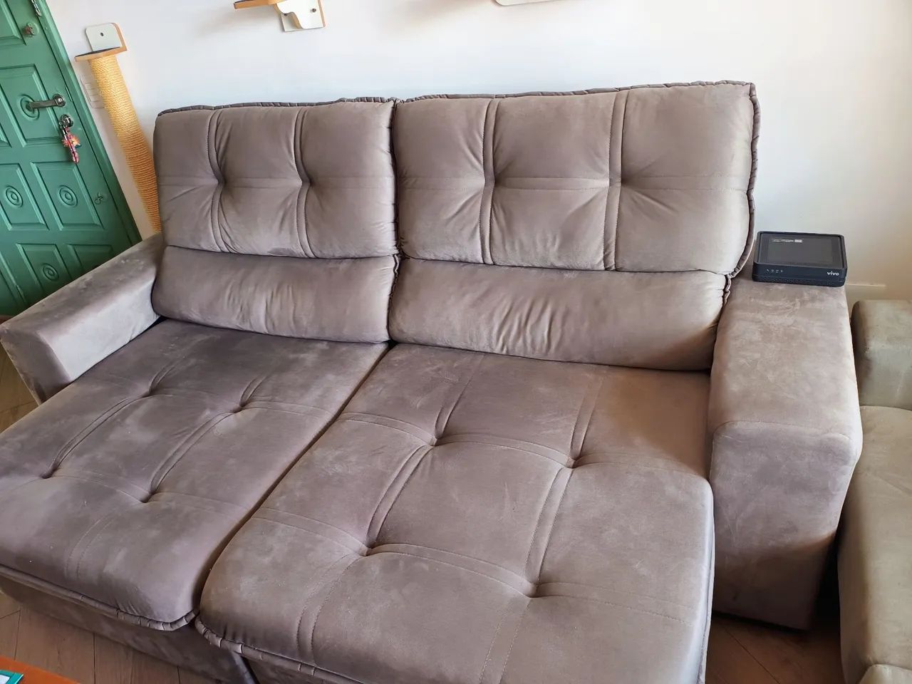 Sofá novo 1,8m tecido suede - Foto 2