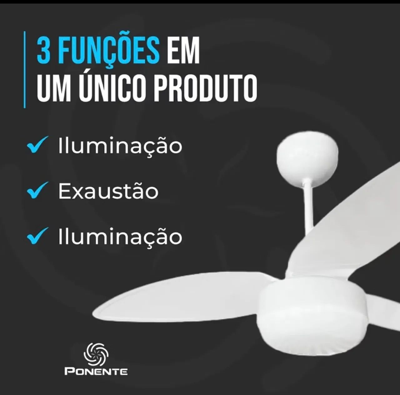 Ventilador de teto  - Foto 3