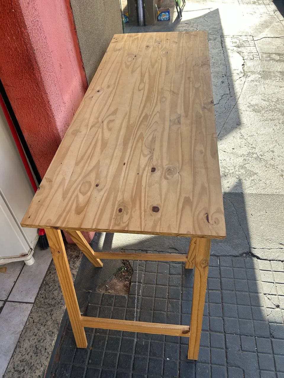 Mesa de madeira com cavalete  - Foto 3