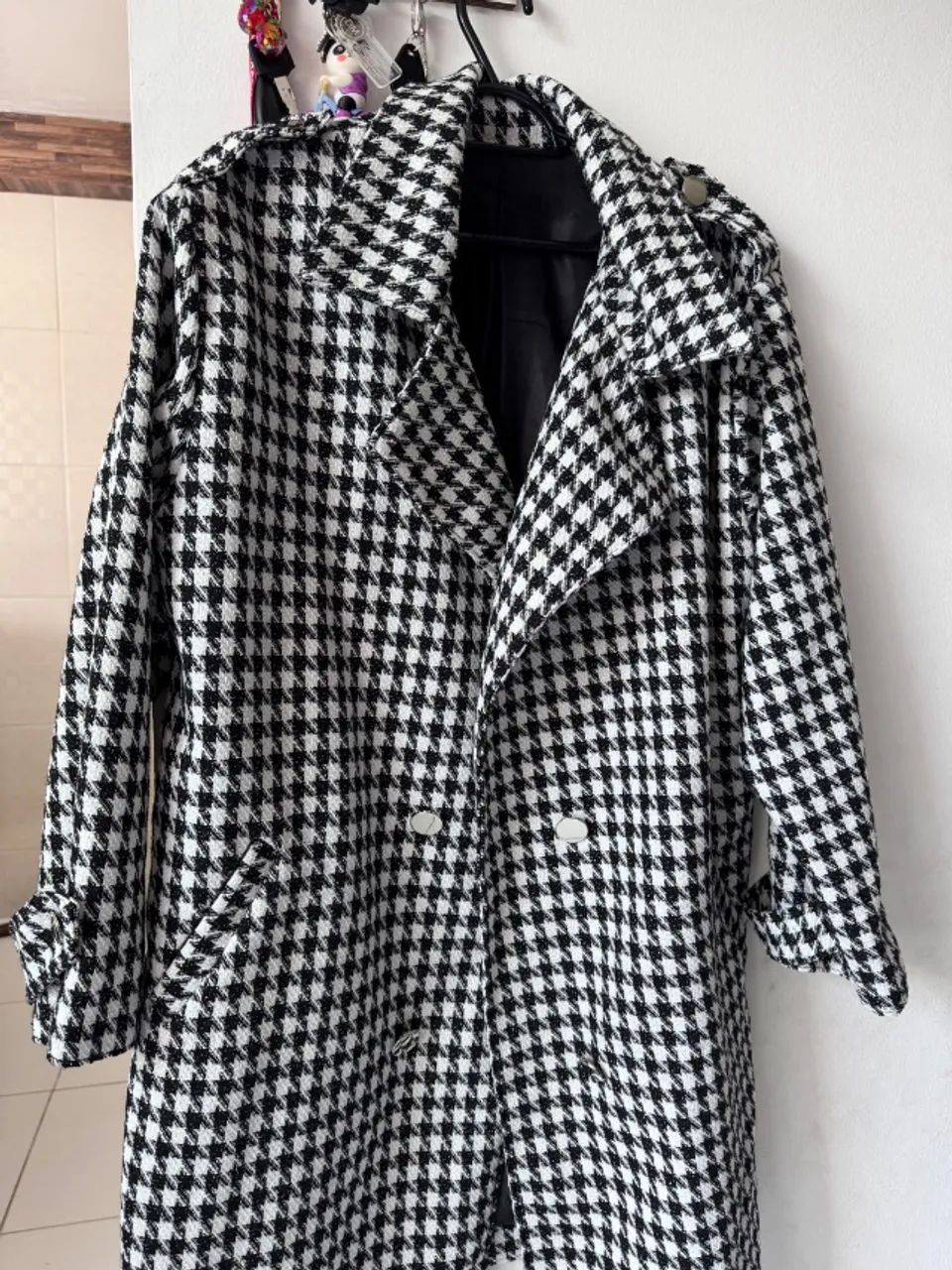Casaco pied puole tweed - Foto 3