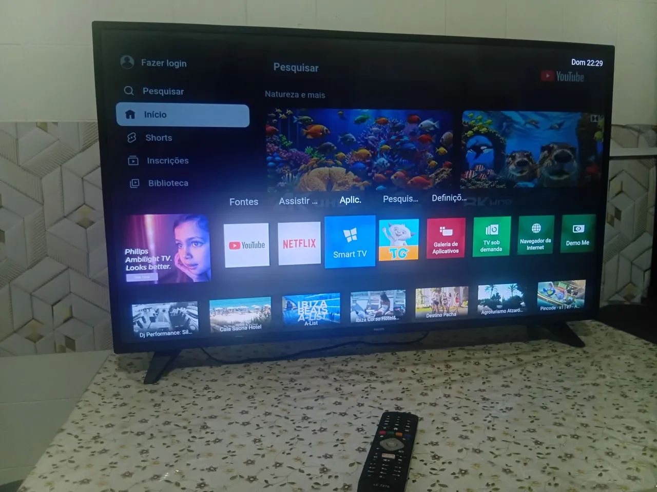 Tv smart philips 43 polegadas funcionando perfeitamente  - Foto 3