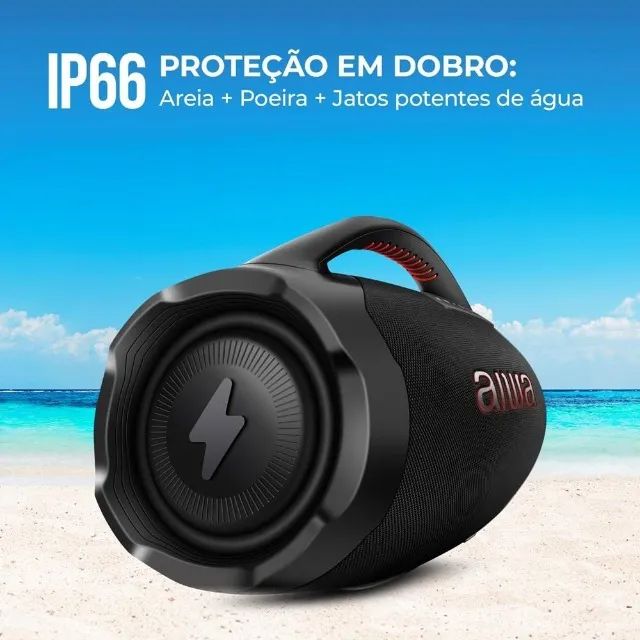 Caixa de Som  Alwa Boombox Plus IP66 Resistente e Potente - Foto 5