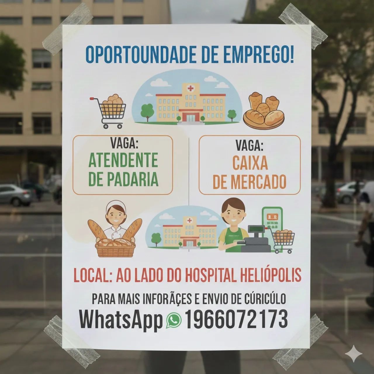 Atendente padaria e caixa mercado. 