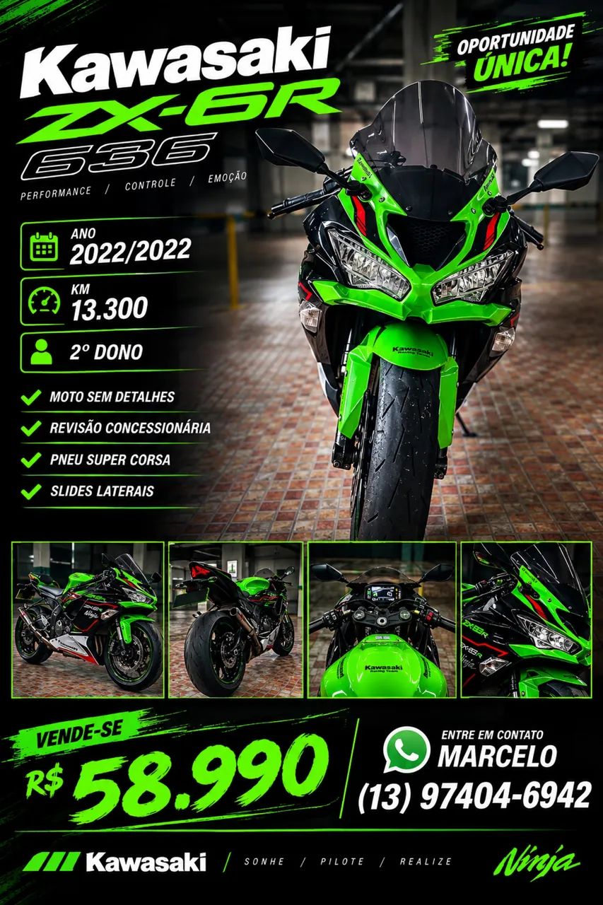 Ninja Zx-6r 636cc 2022 - 1463479197 | OLX