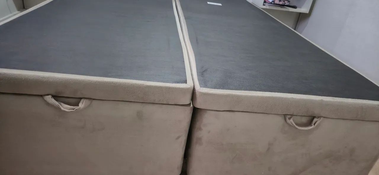 Cama Box Casal Super Conservado e Cabe Muita Coisa - Foto 2