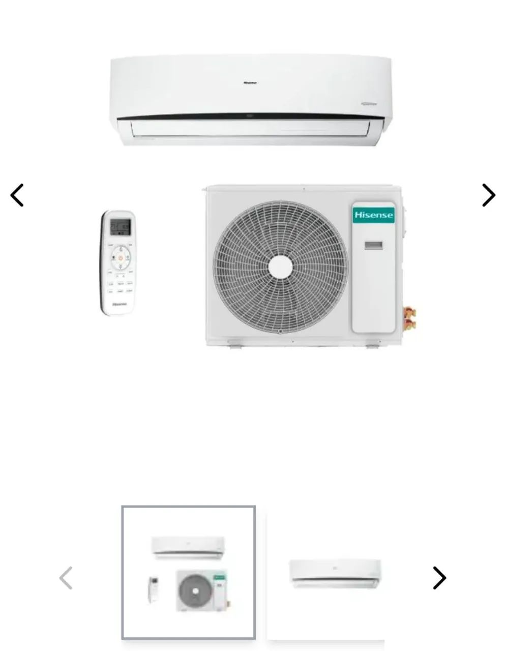 Ar condicionado hisense + cortina de ar