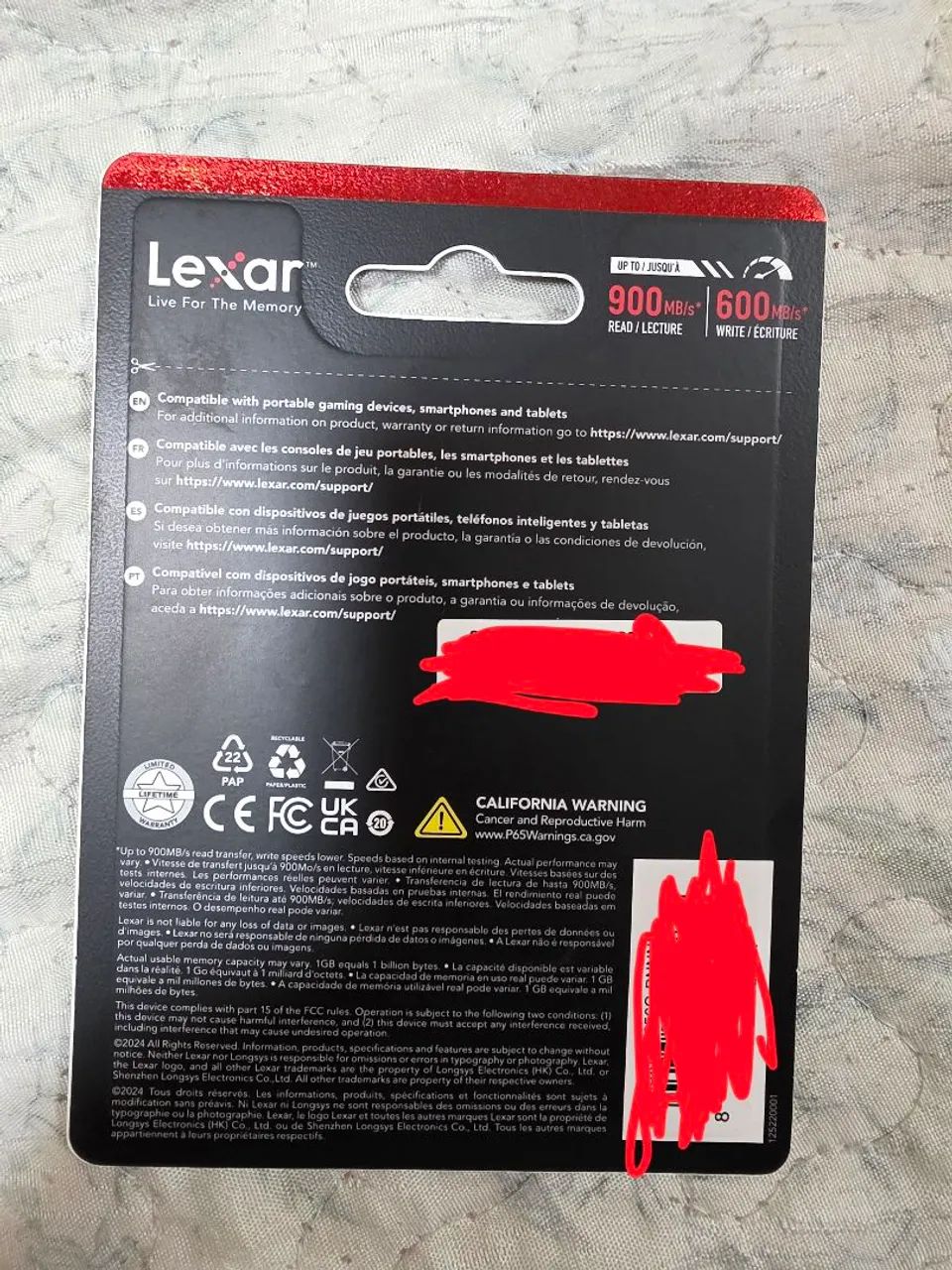 MicroSd Lexar play pro 256gb - Foto 2