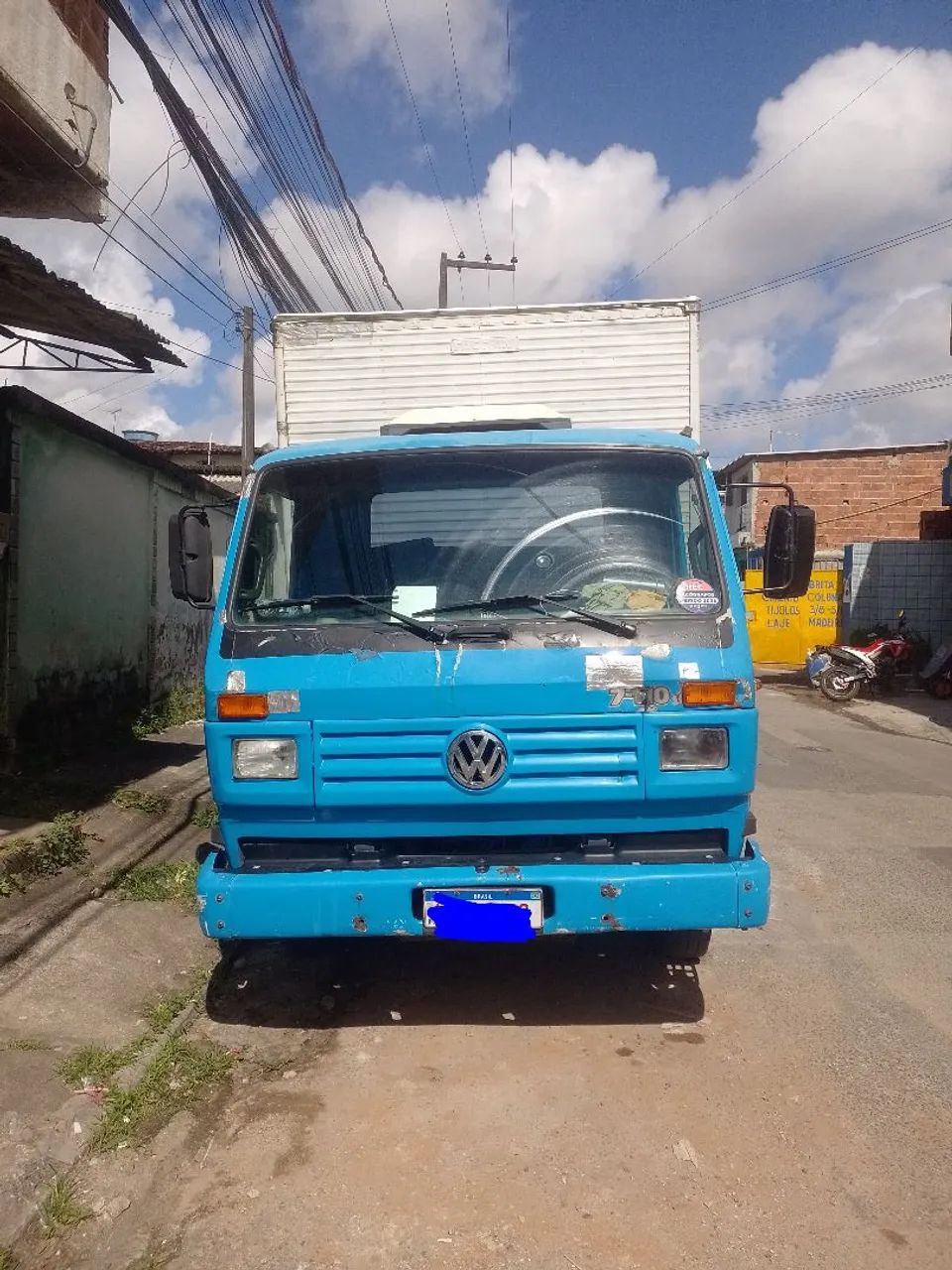 Caminhão 3/4 +baú+7100