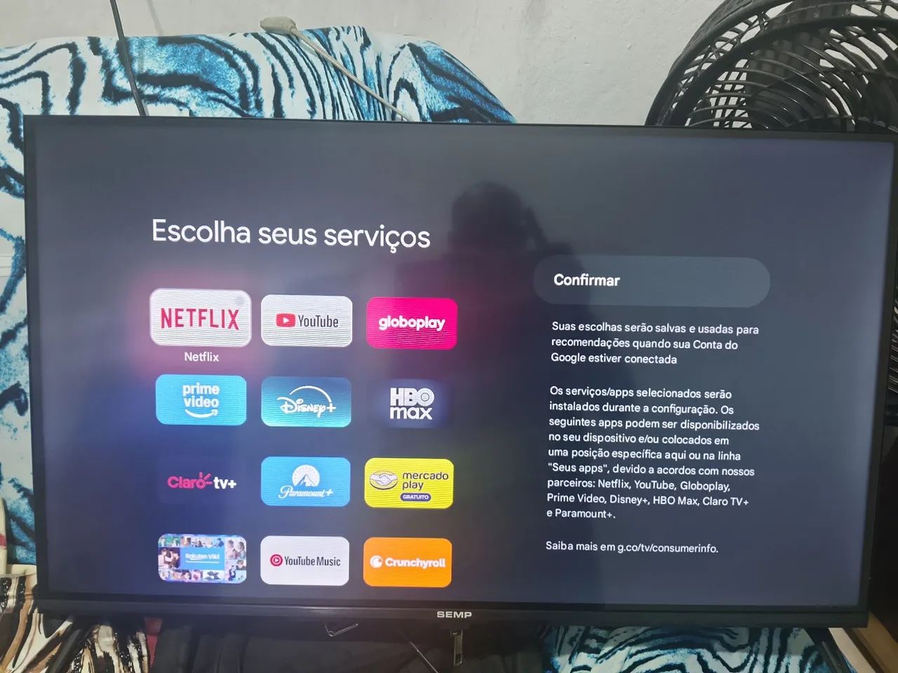 Tv smart Android Semp 32 polegadas completa bem conservada  - Foto 2