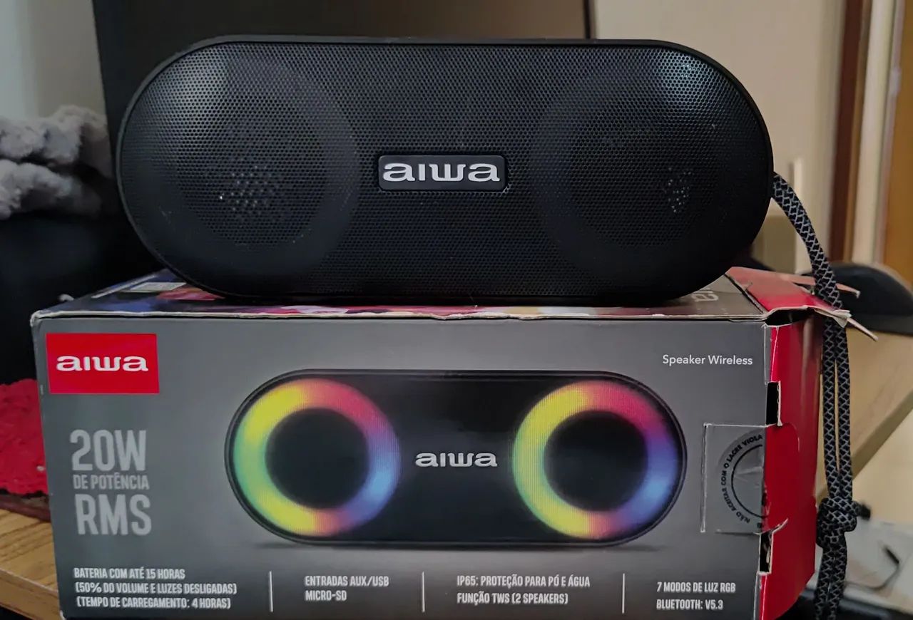 Caixa de som Bluetooth portátil 