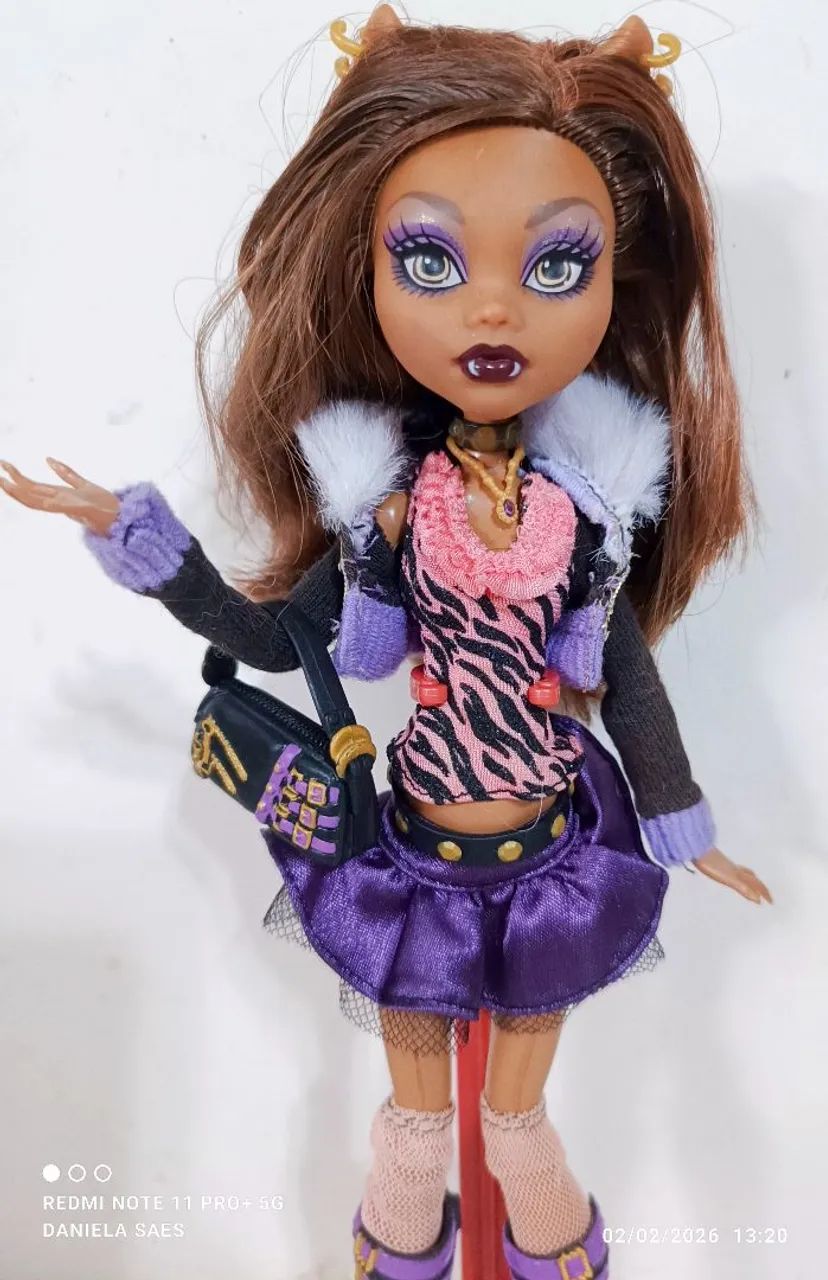 Boneca Monster High Clawdeen Wolf básica Wave 1 (2010) - falta só o diário  - Foto 4