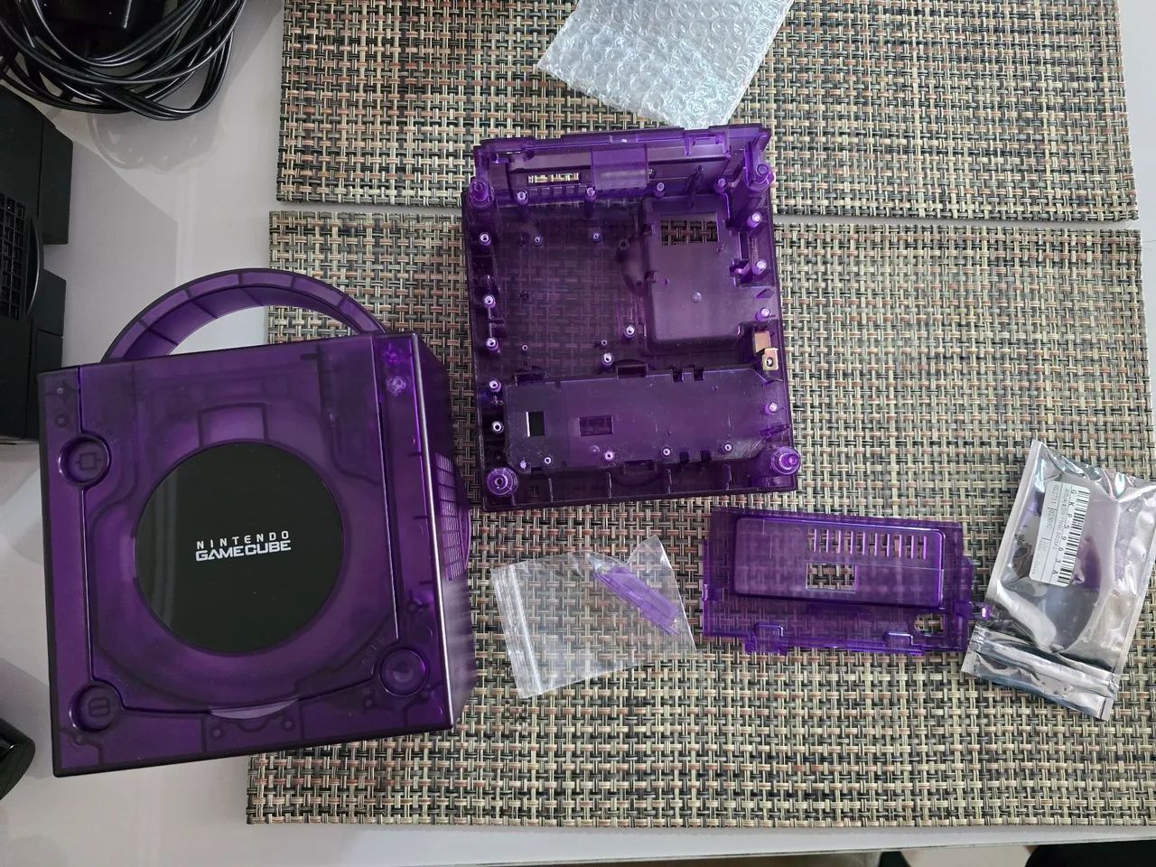 Case Carcaça Gamecube Translúcido Roxo - Foto 2