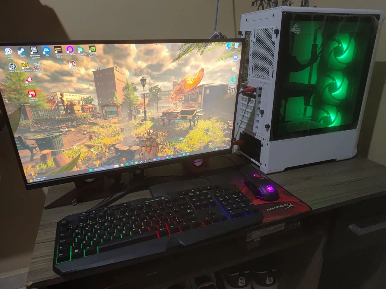 Pc gamer com todos os periféricos 