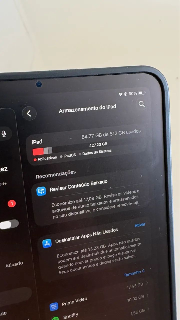 iPad mini 7 A17 Pro 512GB + capa e caneta - Foto 5