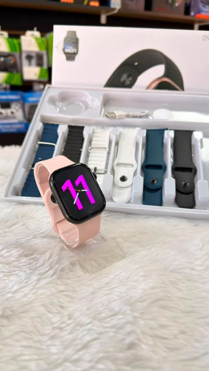 Relogio Smartwatch com 7 pulseiras - Foto 3