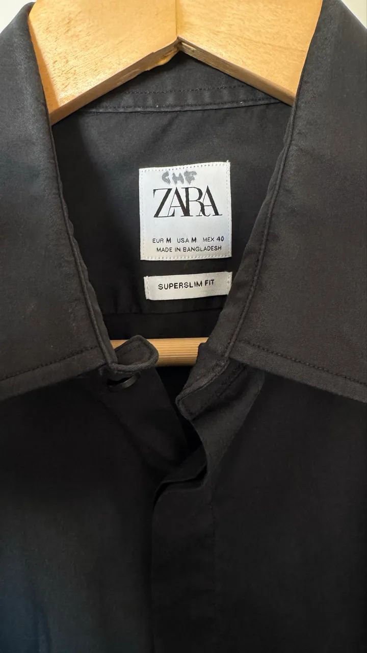 Camisa preta Zara - Foto 2