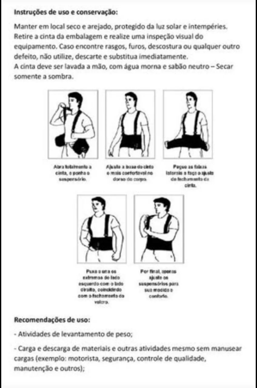 Cinta Lombar Faixa Abdominal Colete Lombar  P/ Coluna - Foto 5