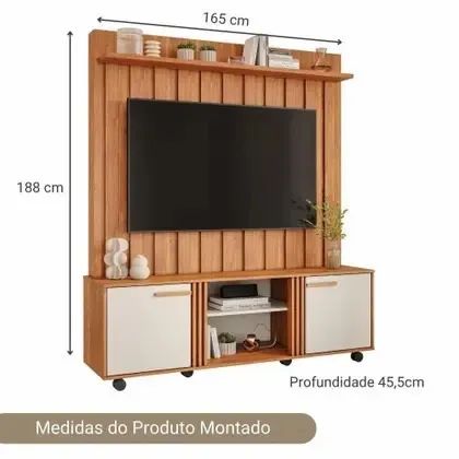 Home Olinda para Tvs ate 60", 100% MDF - Permobili - Foto 3