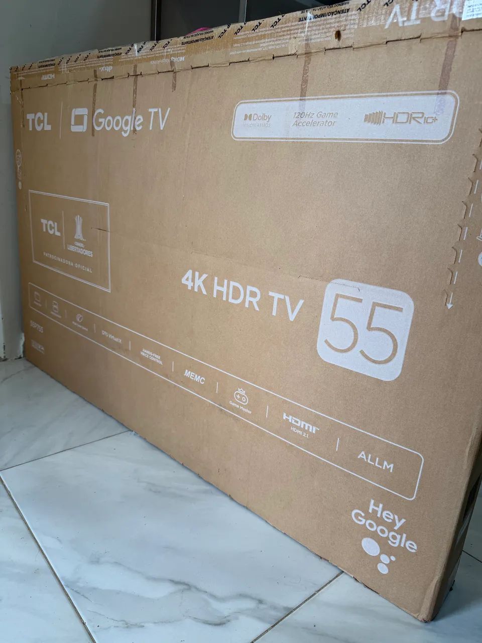 Tv TCL 55 polegadas última geração, imagem 4k,Google tv,comando de voz e Alexa - Foto 3