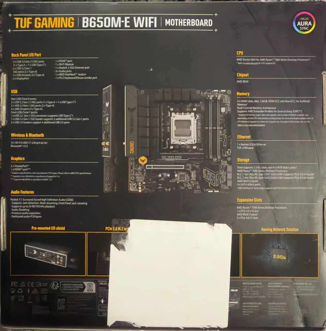 PLACA MÃE ASUS TUF Gaming B650M-Plus WiFi DDR5 AM5