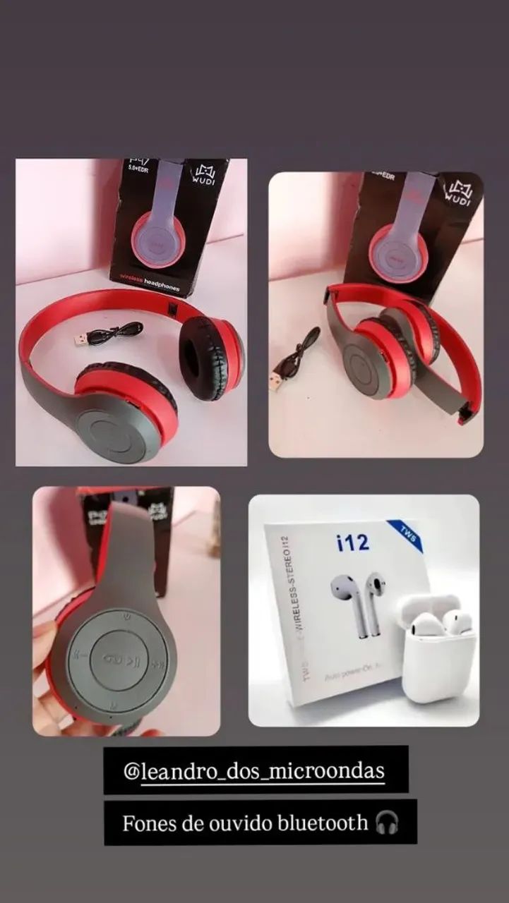 Fone de ouvido bluetooth headset 