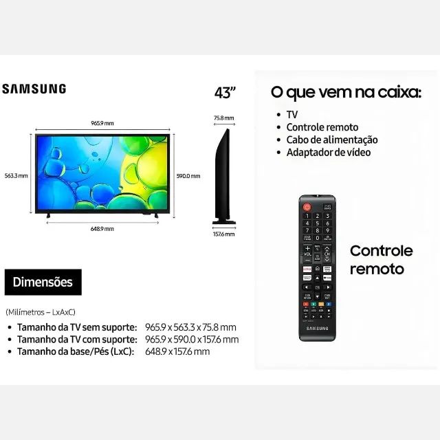 Smart TV 43? Samsung Full HD UN43F6000F  - Foto 3