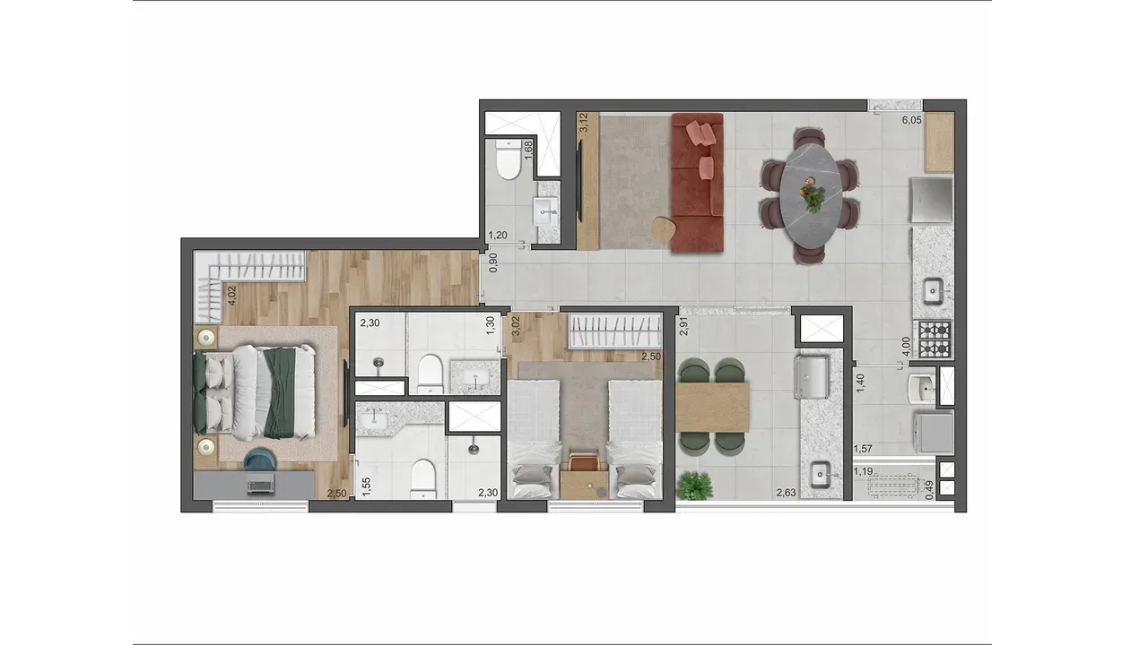 PLANTA 72m²
