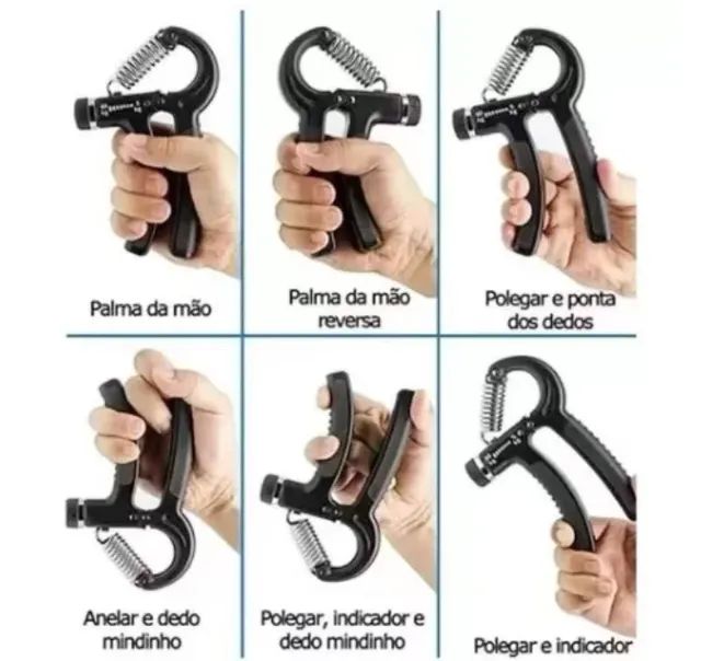 Hand Grip Flexor De Punho Com Mola Ajustável Antebraço Mãos - Foto 2