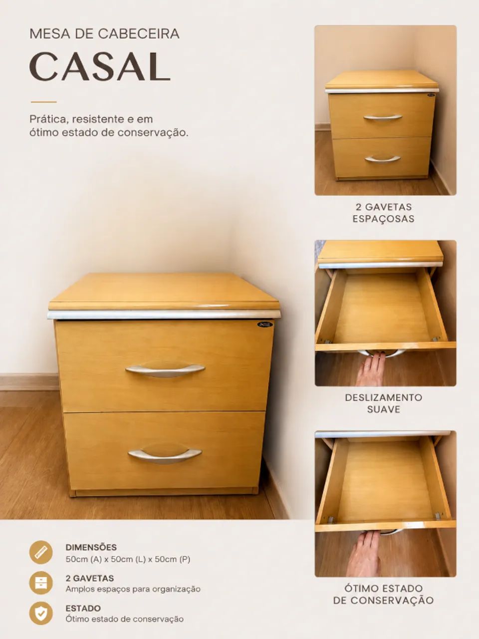 Jogo de quarto casal completo. - Foto 2