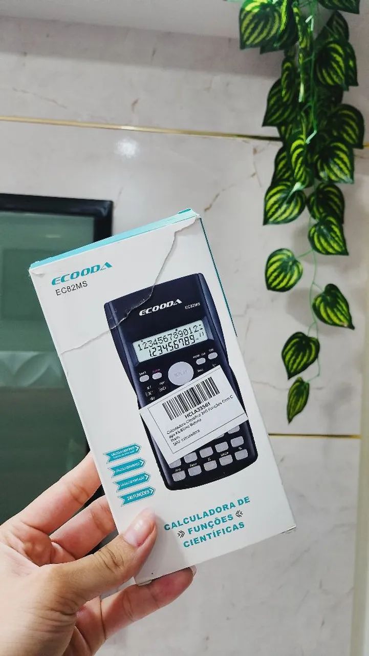 Calculadora científica com capa - modelo ECOODA EC82MS - Foto 3