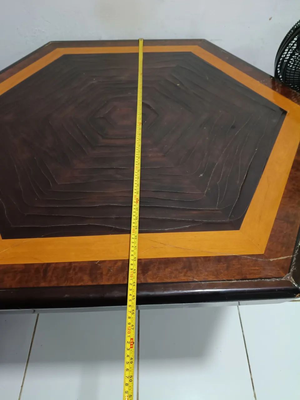 Mesa mogno hexagonal  - Foto 2
