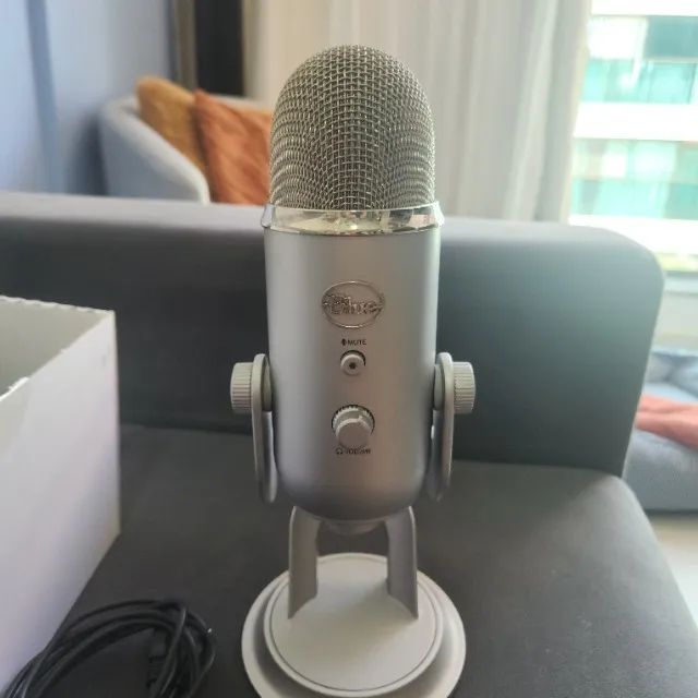 Blue Yeti USB Silver (Prata) - Sem Marcas de Uso - Foto 5