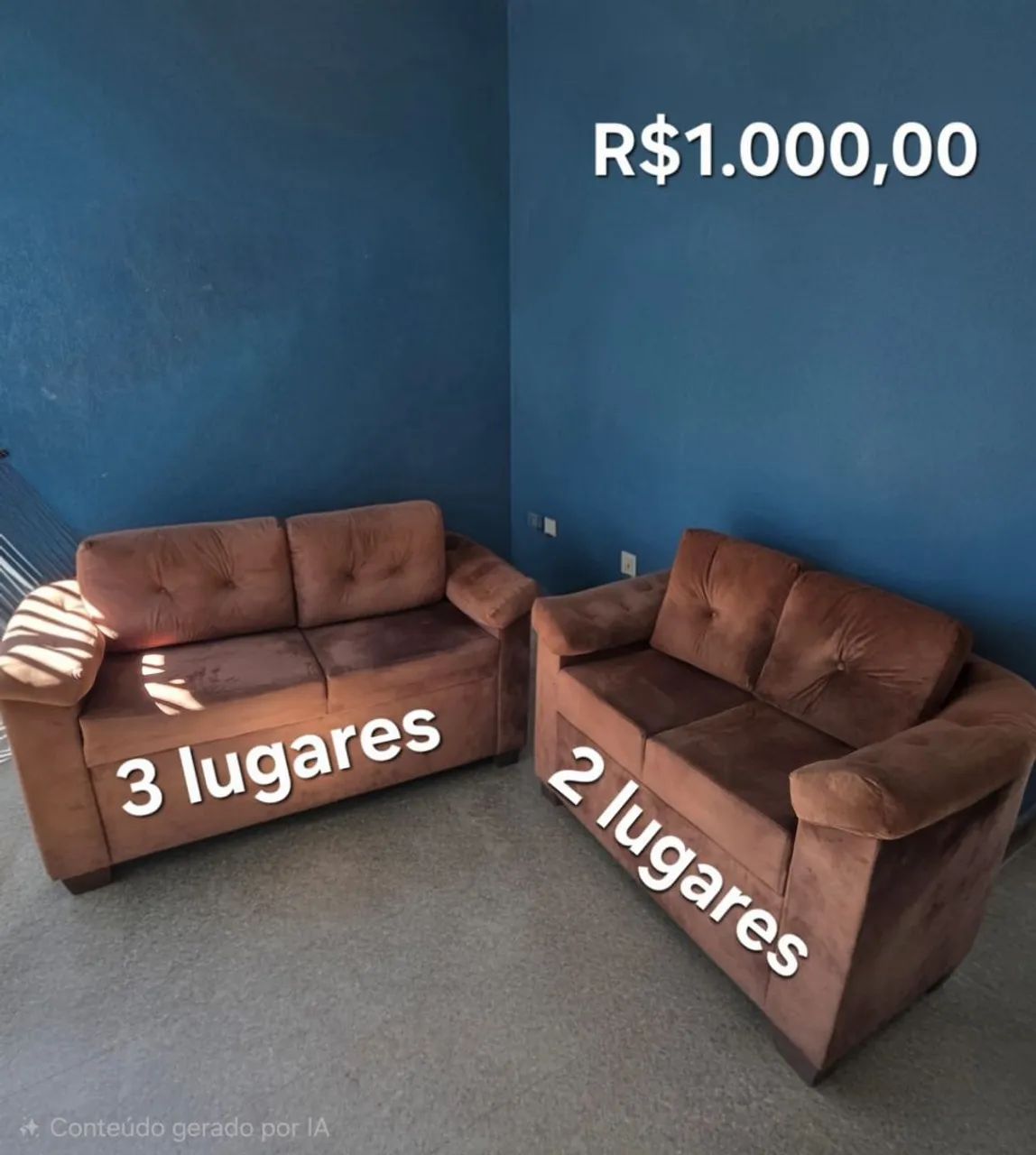 Lindo sofa  no estado de novo.