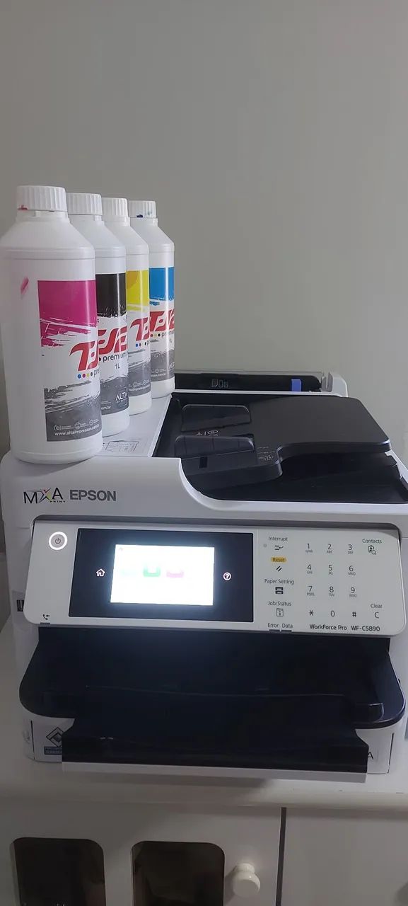 Impressora Epson WorkForce C5890 Desbloqueada + Bulk Ink + Brindes<br> - Foto 5