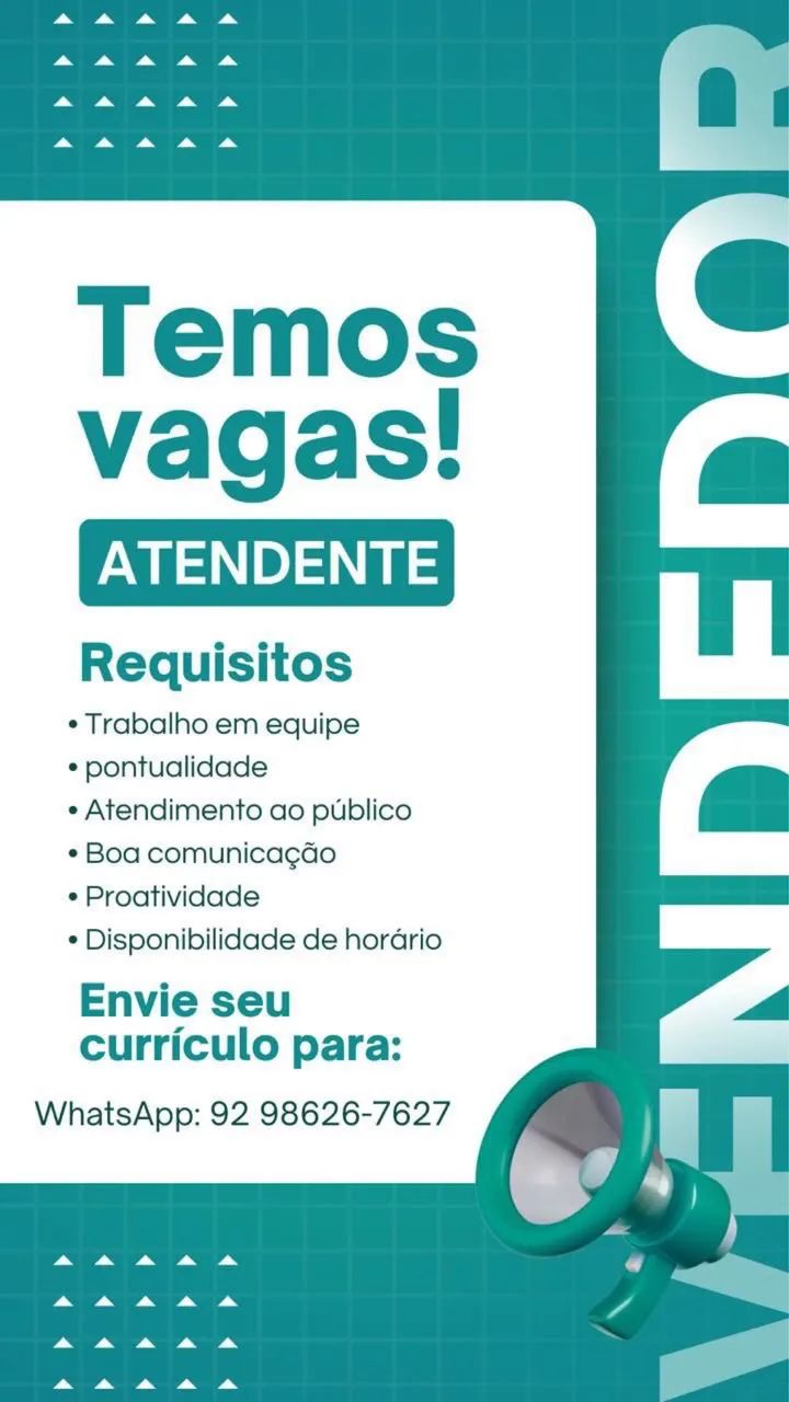 Vaga de emprego 
