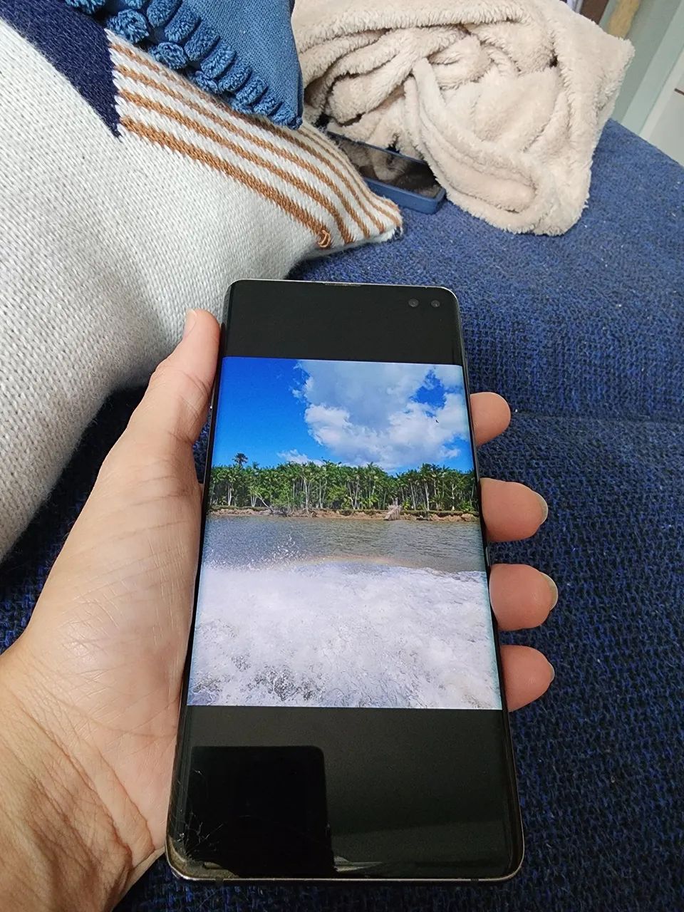 Samsung Galaxy S10+ 128GB Dual SIM - Funcionando perfeitamente