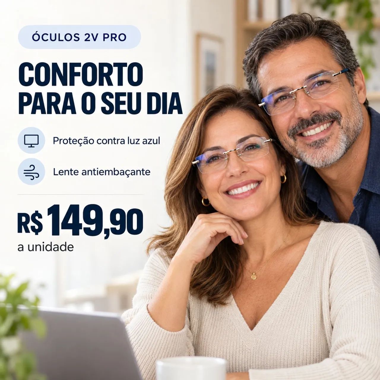 Óculos 2V Pro por R$ 149,90<br> - Foto 2