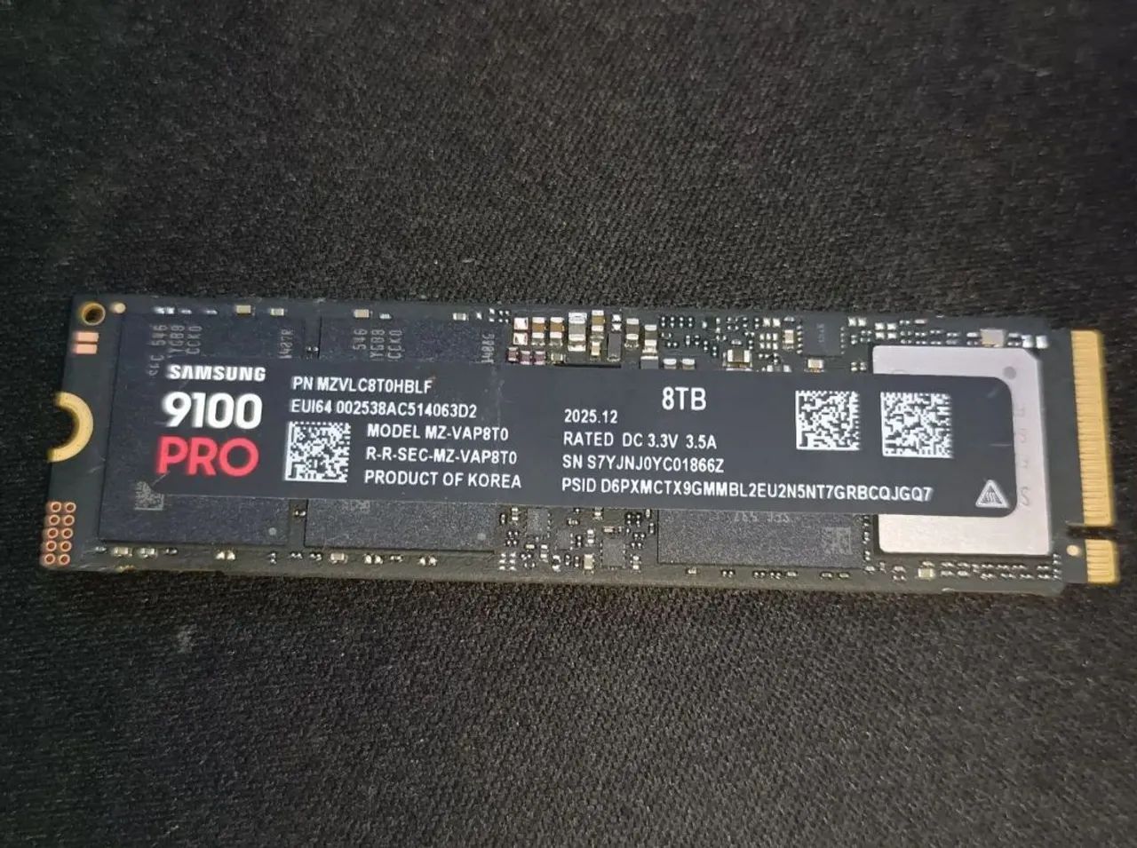 SSD nvme 8tb Samsung 9100 pro PS5 PC e notebook