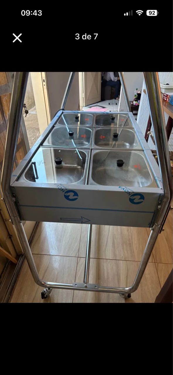 R$1.500,00 VENDO BUFFET TÉRMICO SELF SERVICE - Foto 2