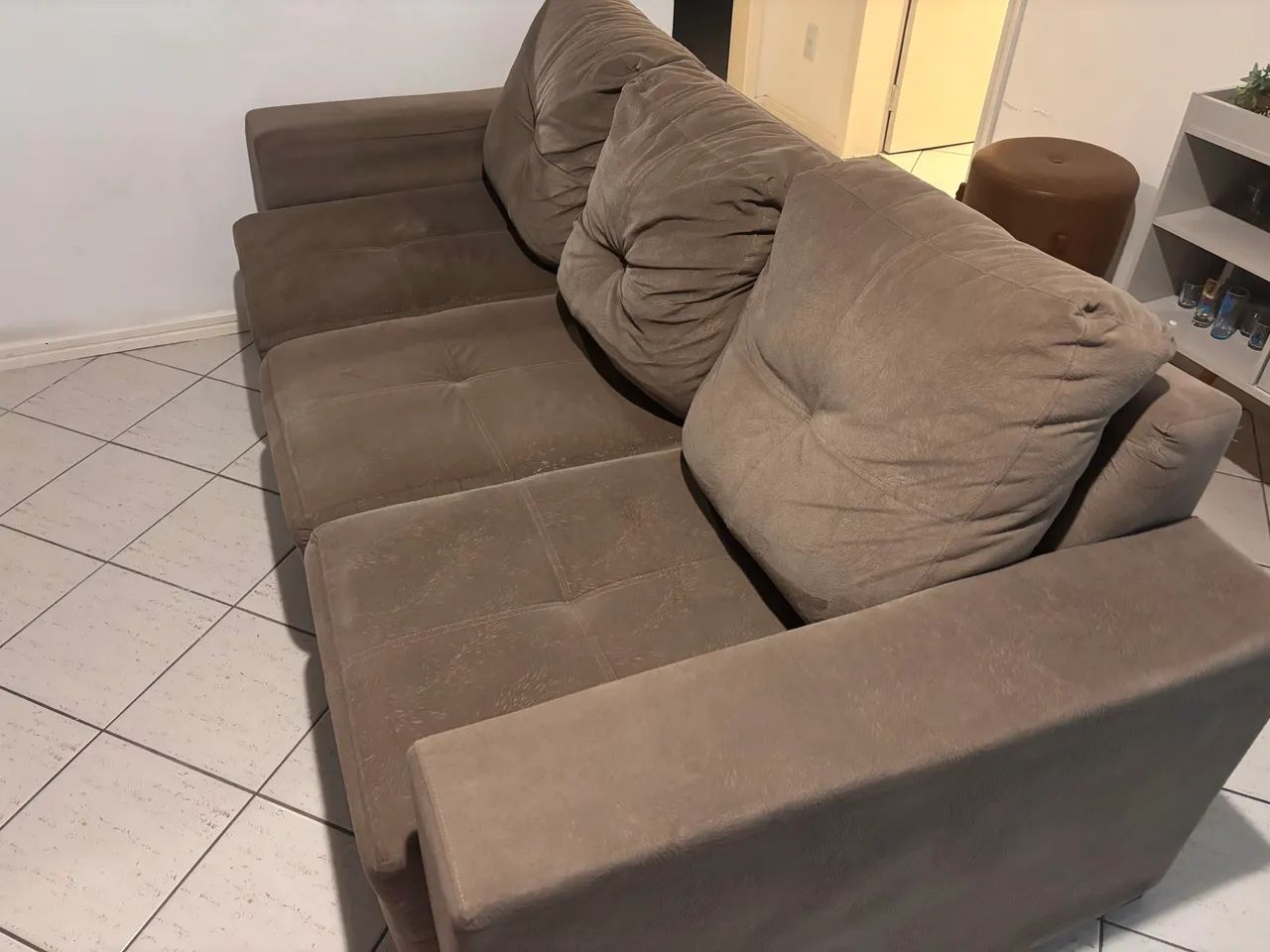 Sofá Retrátil 2,0m - Higienizado - Retirada em Campinas/SJ - Foto 3