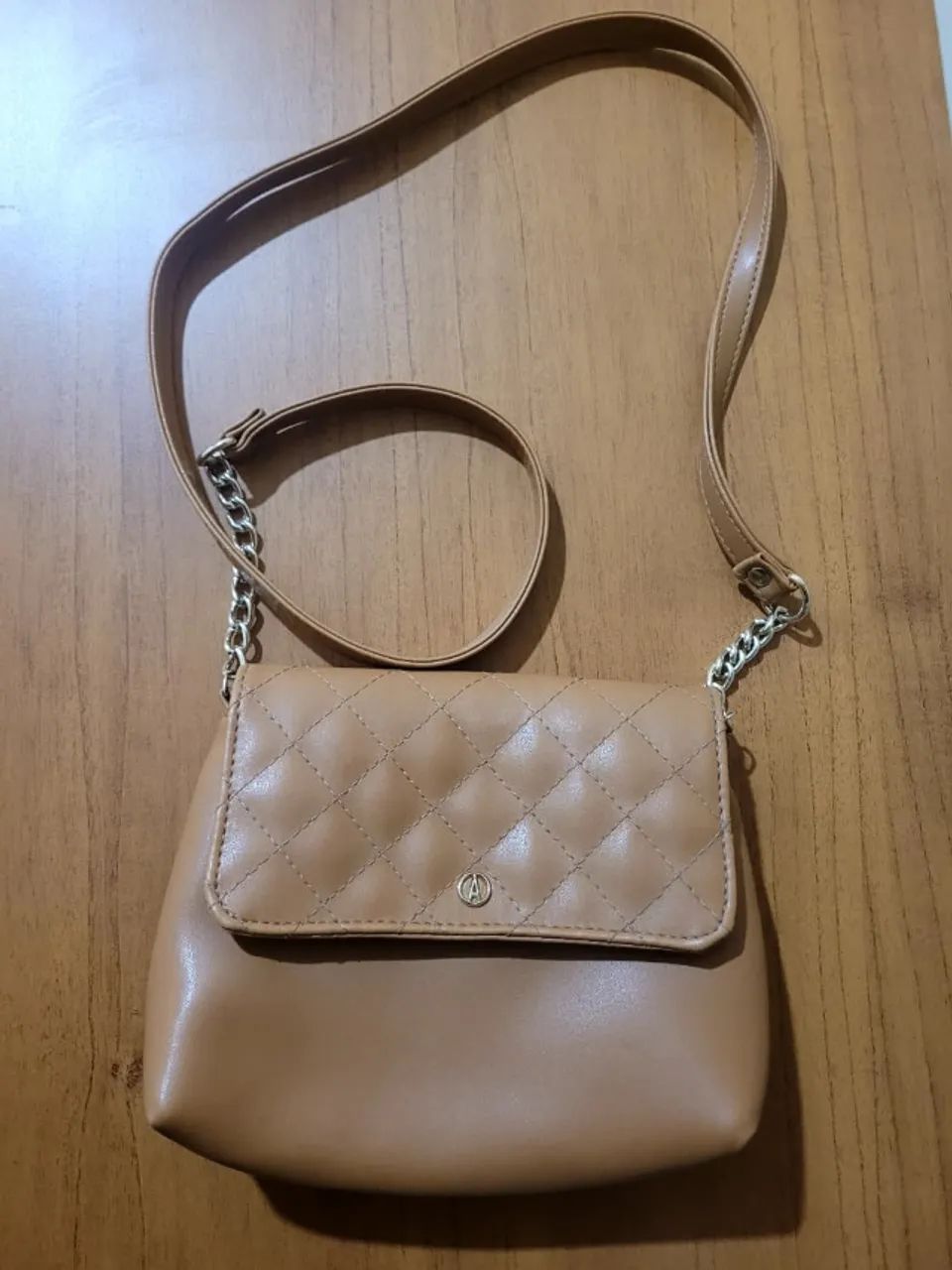 bolsa tiracolo ANACAPRI, cor caramelo