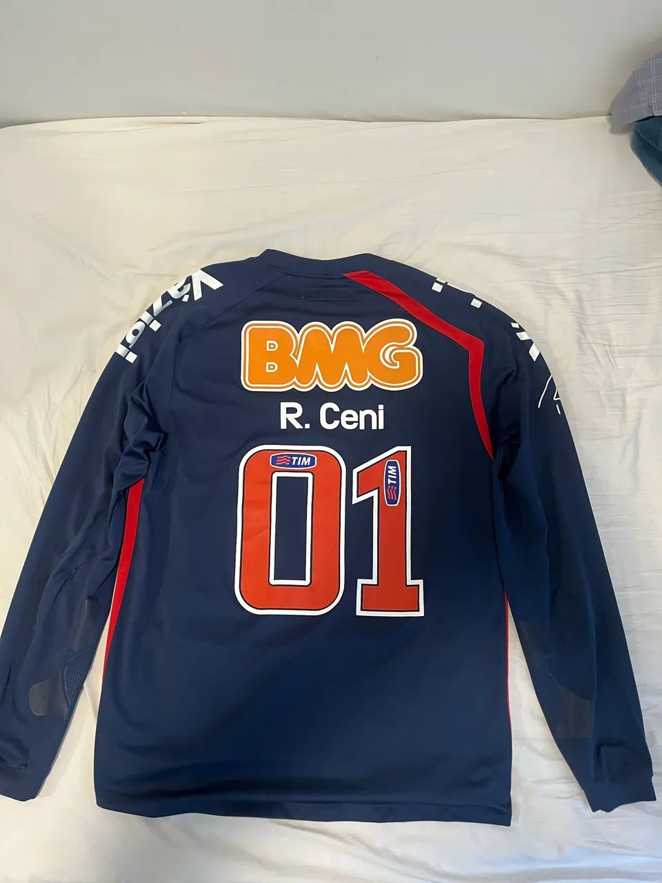 Camisa Rogério Ceni 2011 azul BMG - P  - Foto 2