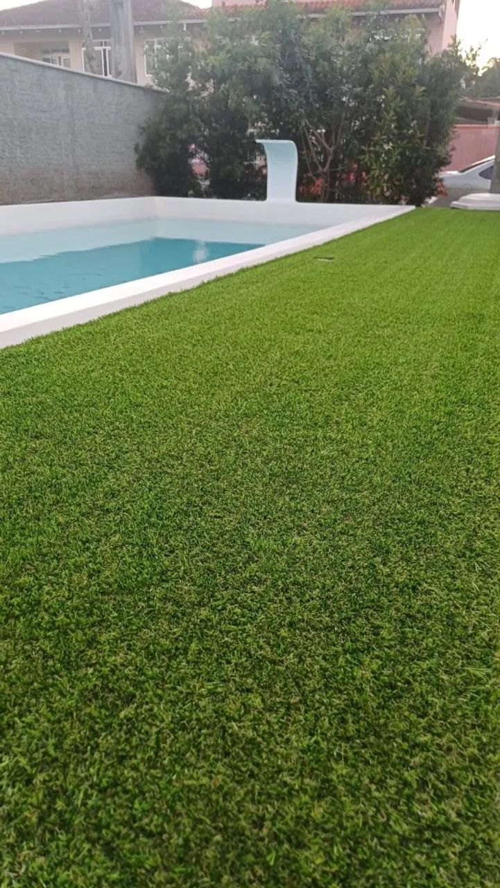 Grama sintética Gardem 20mm Bicolor  - Foto 4