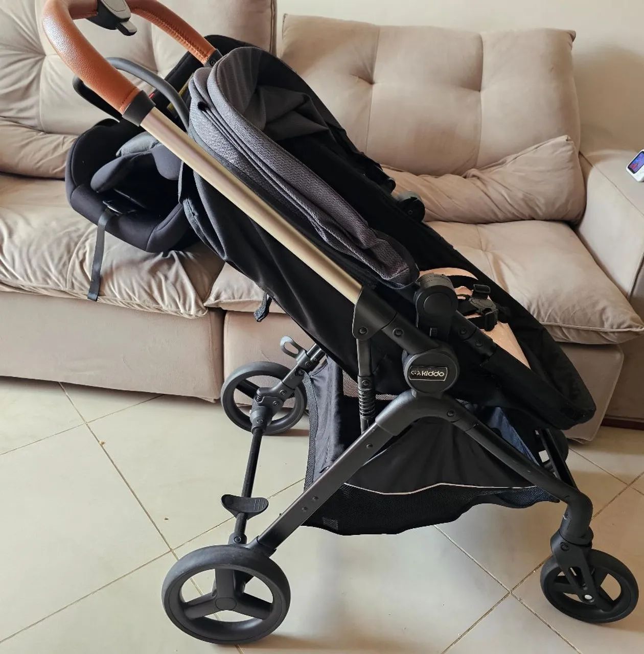 Carrinho de Bebê Kiddo Speddy 3 em 1!! - Foto 2