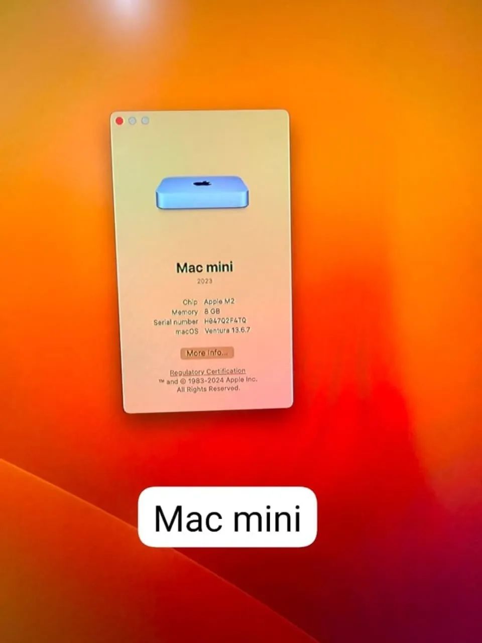 Mac Mini 2023 M2 8gb 256gb SSD - Aceito Troca - Foto 4
