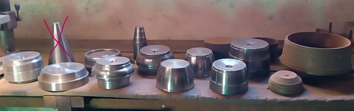 Lote moldes torno repuxo